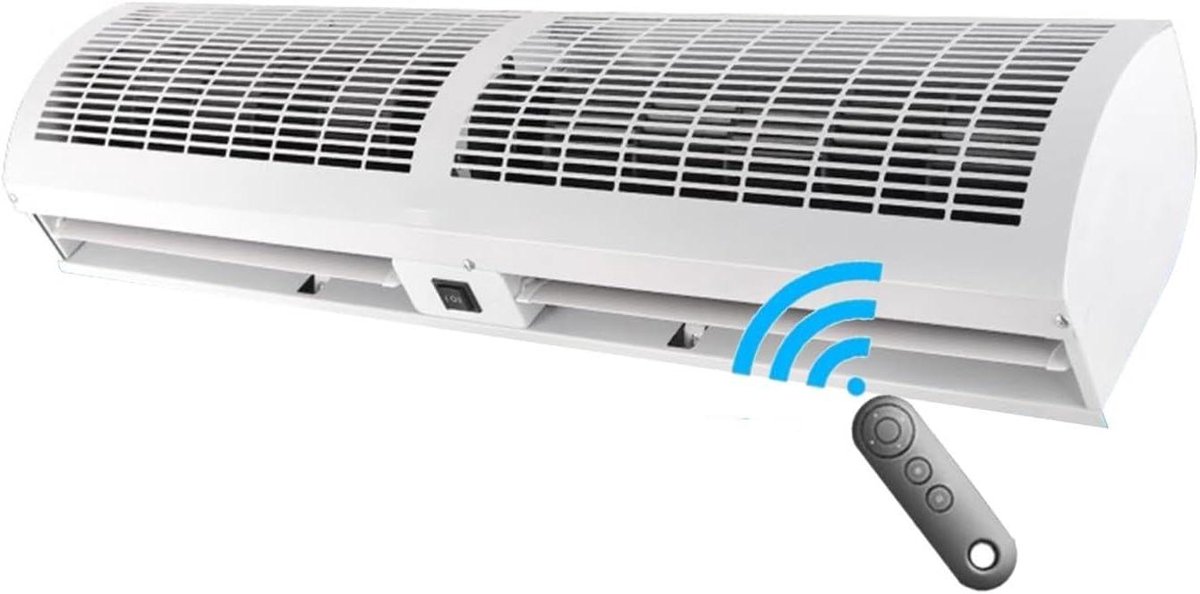 Luchtgordijn Machine - Deur Ventilator - Binnenklimaat Behouden - Stil En Krachtig - 120cm - Zilver