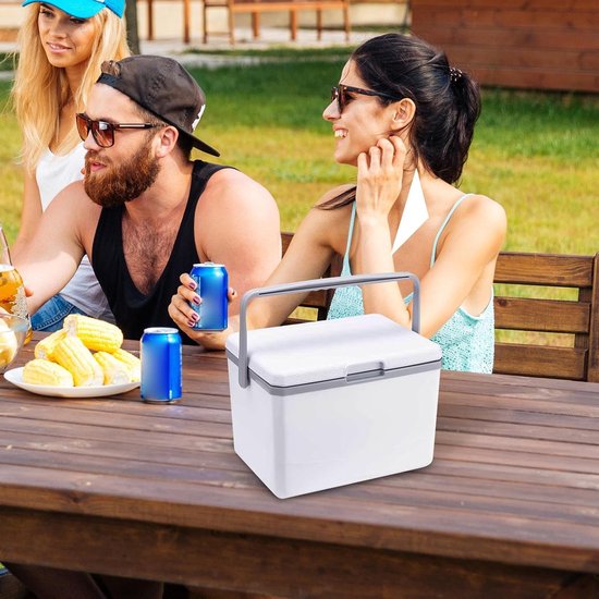 Compacte Koelbox - Draagbare Cooler - Buitenactiviteiten - Lange Koude Houdtijd - 5 Liter Capaciteit - Wit — afbeelding 3