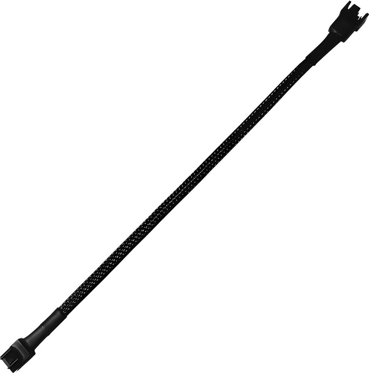 Image of CLUTCHR - 4-Pin PWM VerlengKabel – 27cm – PC Fan Adapter – Gevlochten Sleeve – Zwart