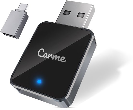 CarMe Mini v2 – draadloze 2-in-1 carplay dongle