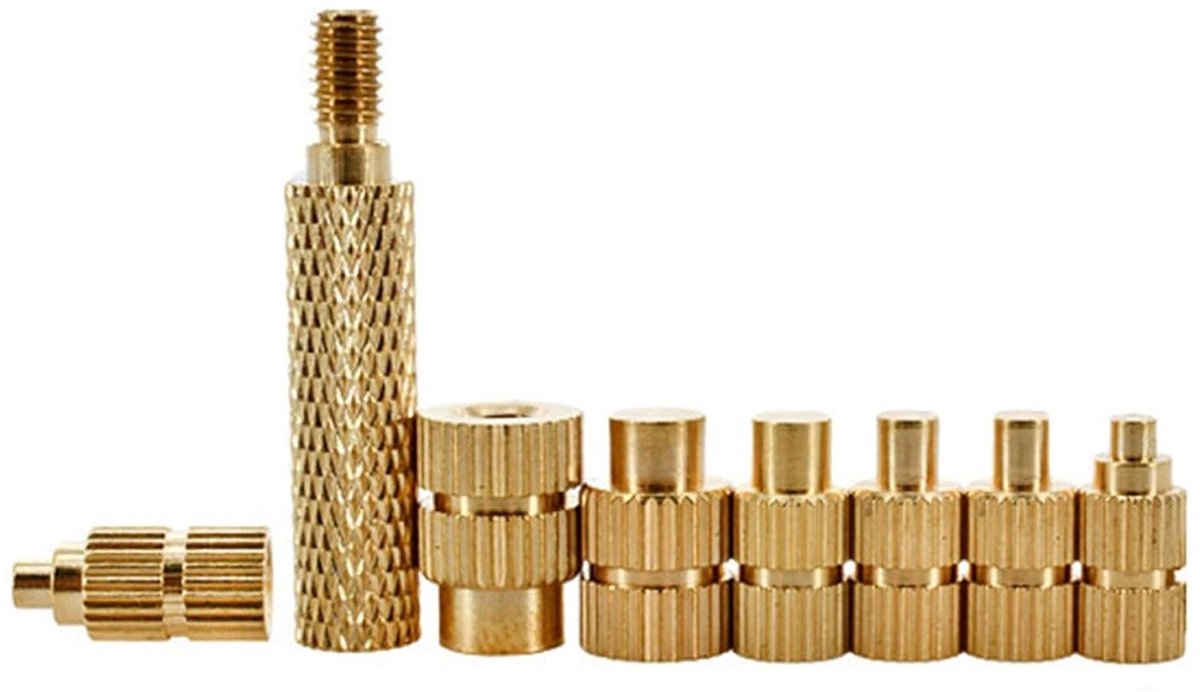 SnelShoppen - Soldering Iron Set met Messing Tips voor Draad Inserts M2/M2.5/M3/M4/M5/M6/M8, 7 Stuks Inclusief Adapter, Ideaal voor 3D Printen en Hobb