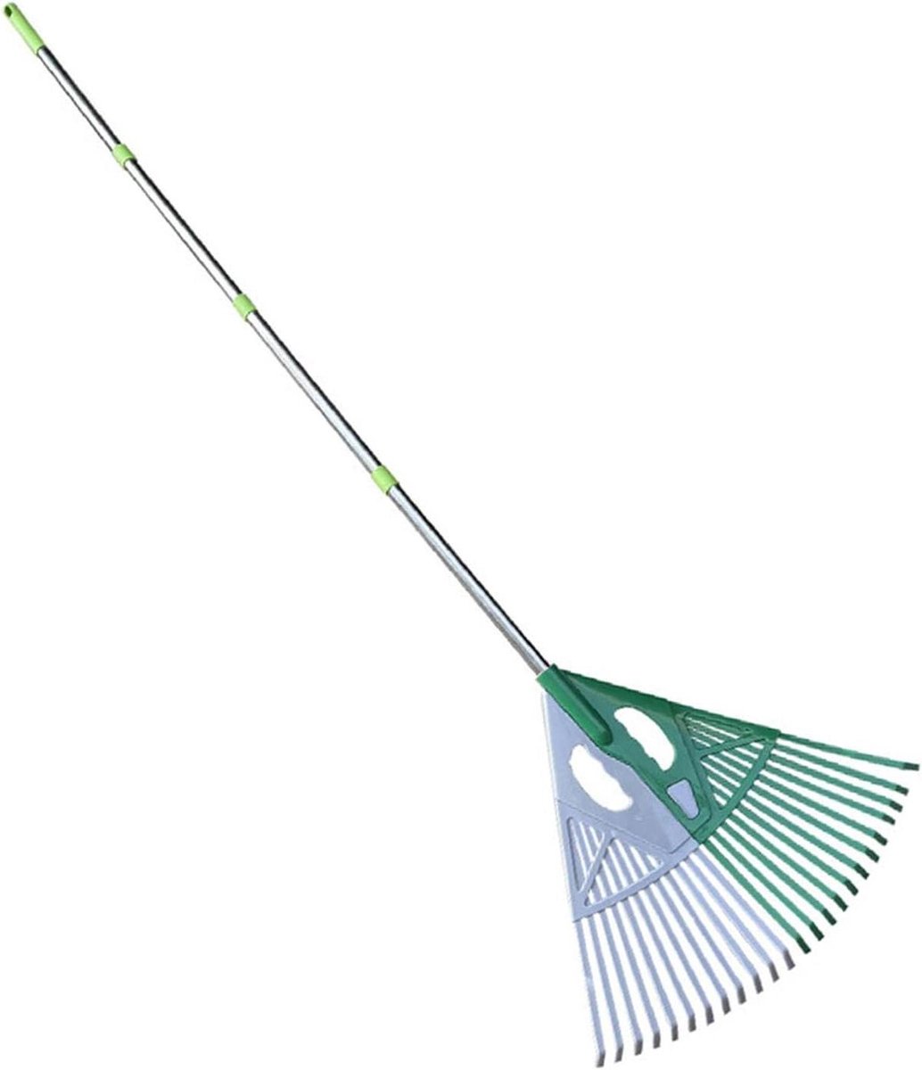 Tuinbladhark - Grijper hark - Gazononderhoud - Ergonomische greep - 56 cm breed - A