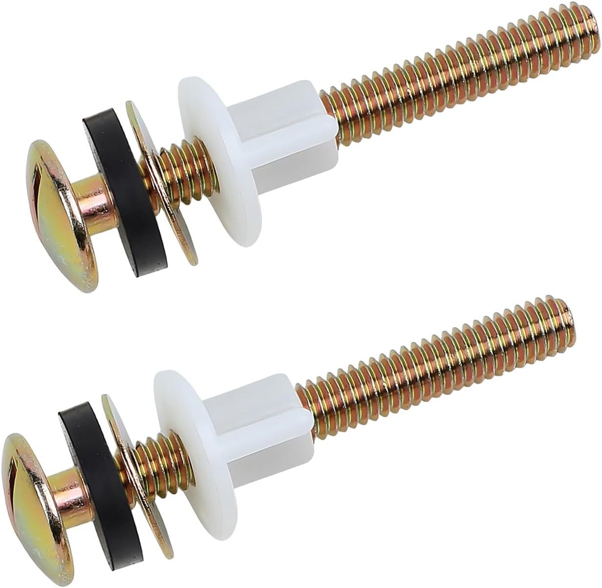 Set van 2 Universele Toiletbrieven Accessoires met Bevestigingsschroeven en Plastic Moeren