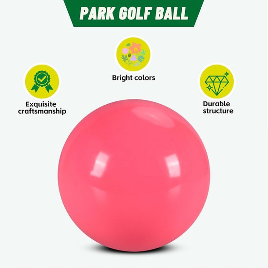 Golfballen - Oefenballen Golf - Golfvaardigheden Verbeteren - Hoge Zichtbaarheid - 6 cm - Roze — afbeelding 2