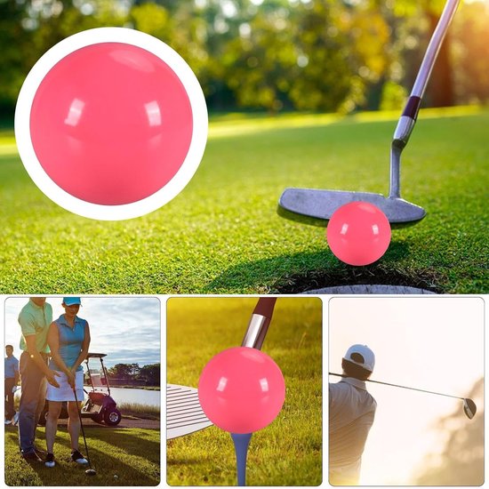 Golfballen - Oefenballen Golf - Golfvaardigheden Verbeteren - Hoge Zichtbaarheid - 6 cm - Roze — afbeelding 5
