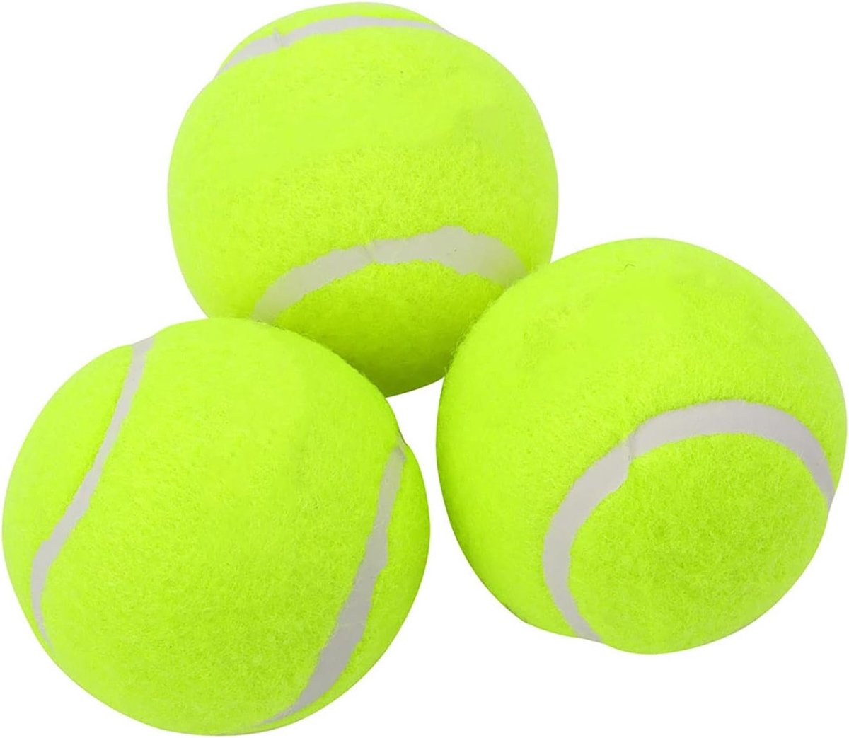 Tennisballen voor training en competitie, set van 3 stuks, hoge elasticiteit, ideaal voor tennisaccessoires