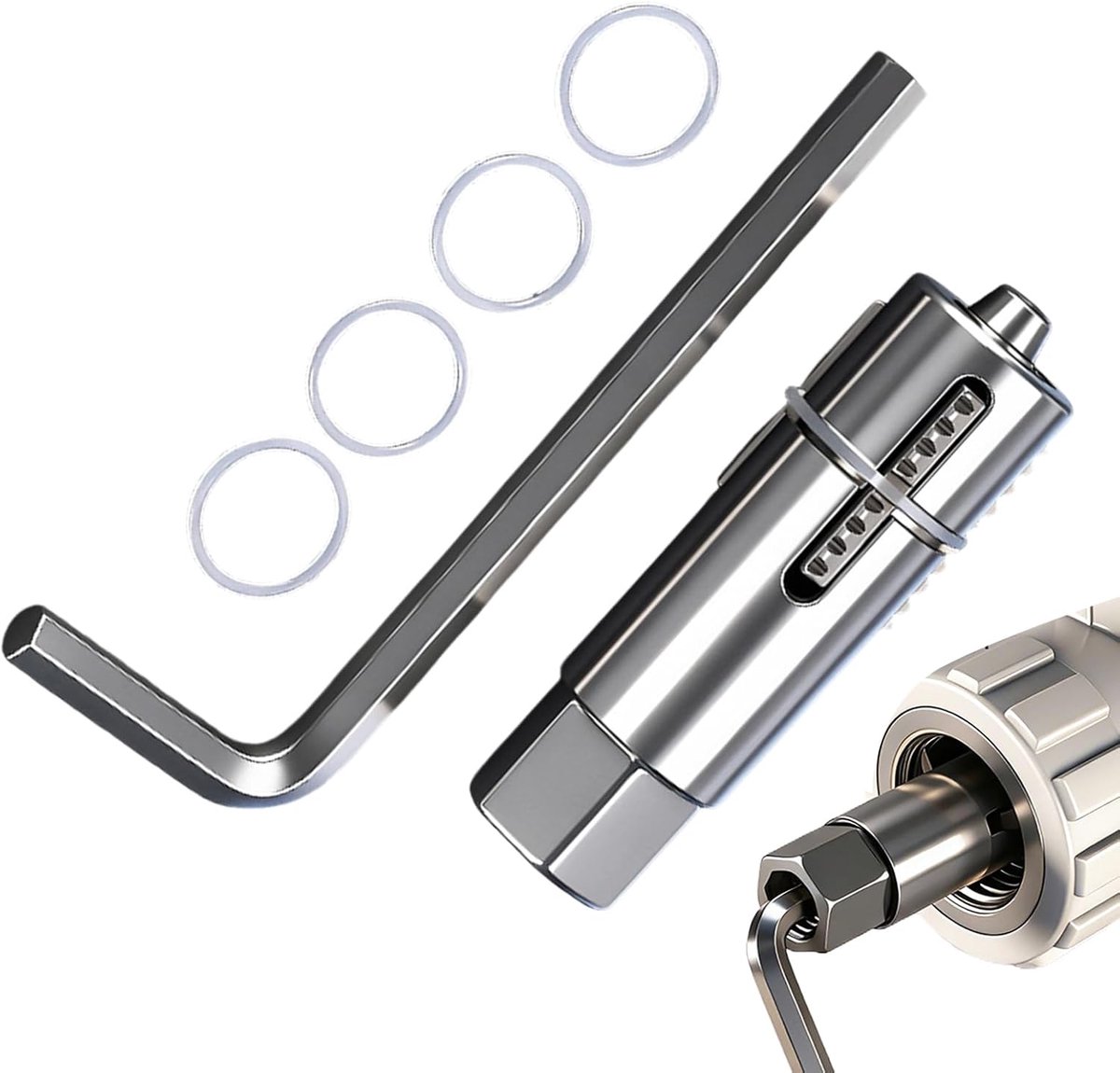Schroefverwijderaar Set - Gebroken Schroef Trekker - Reparatie Werkzaamheden - Duurzame Staalconstructie - 12 en 14 mm - Metaal
