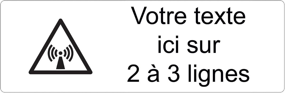 Naamplaatje met logo - Gepersonaliseerd bord - Kantoor inrichting - Personaliseerbaar met tekst - 30 x 10 cm - Wit/zwart