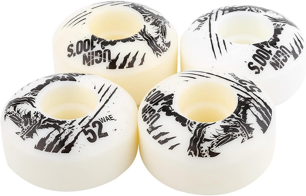 Skateboard Wielen Cruiser Wielen Outdoor Rijden Hoge Veerkracht 52mm Diameter