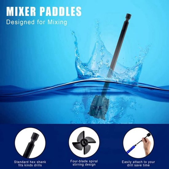 Mixer Opzetstuk - Epoxy Roerder - Hars Mengen - Spiralen Blad Ontwerp - 5 Stuks - Diverse Kleuren — afbeelding 4