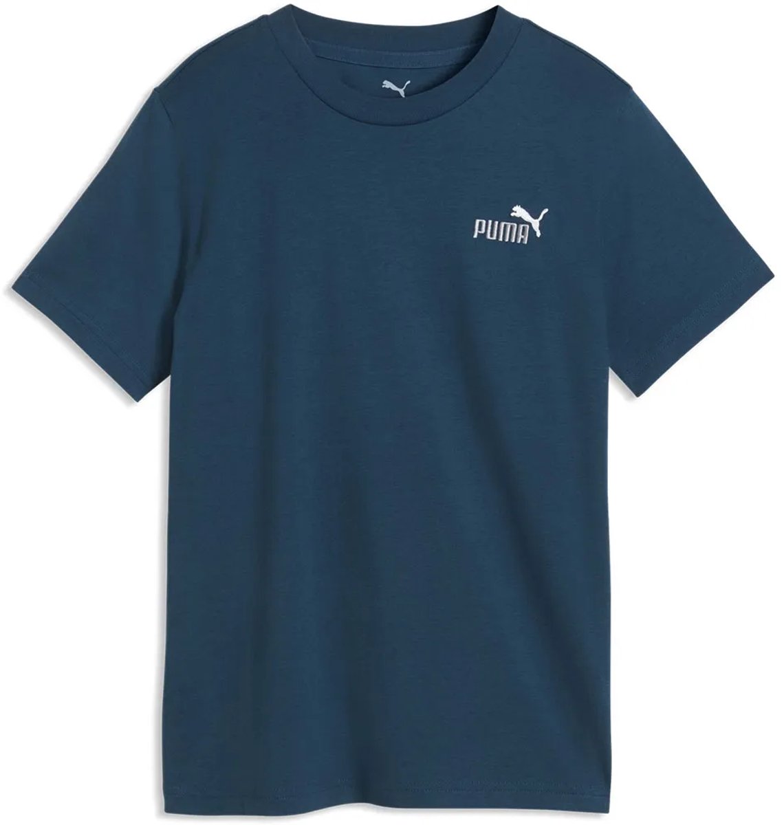 Puma Essential 2 Color Small Nº1 Logo T-shirt Met Korte Mouwen 15-16 Years Jongen Midnight Petrol