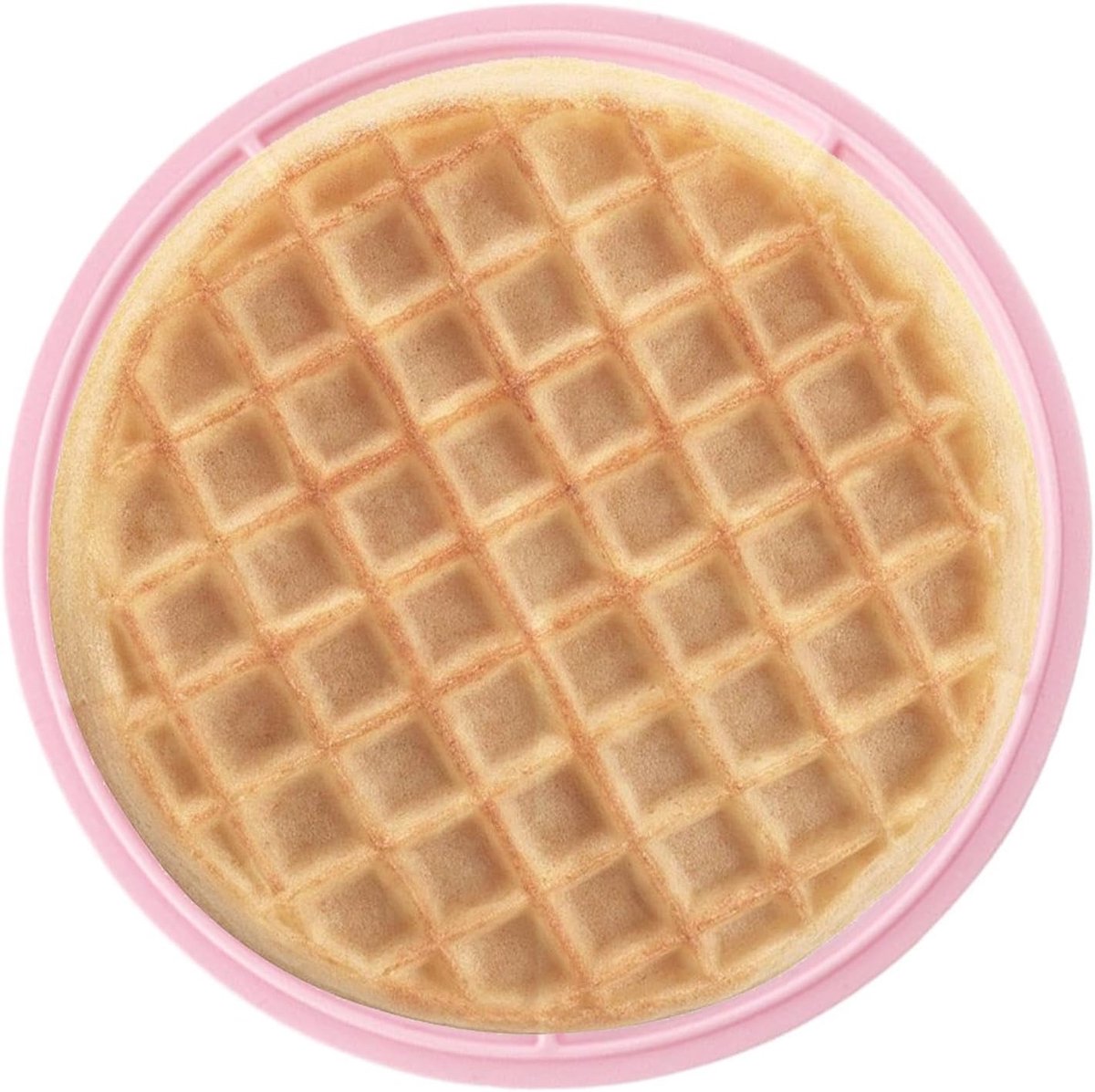 Wafelvorm Bakken Siliconen Wafelijzer Zelf Wafels Maken Antiaanbak Laag 17.5 x 17.5 cm Roze