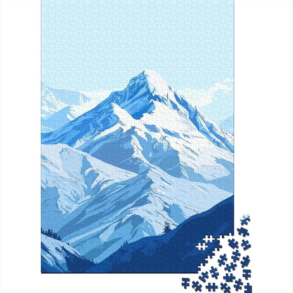 Landschap Puzzel - 1000 Stukjes - Ontspanning Thuis - Gerecycled Materiaal - 52 x 38 cm - Stijl 8