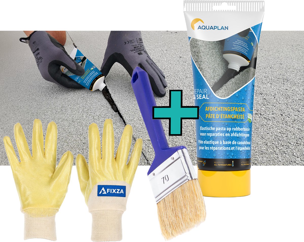 Aquaplan Afdichtingspasta – set – Elastische Pasta op Rubberbasis voor Reparaties en Water