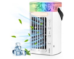 Persoonlijke Koeler - Mini Airco - Ruimte Koelen - 4-in-1 Functie - 480ml Tank - Wit