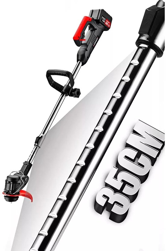Draadloze 3-in-1 Grasmaaier - Roestvrijstalen En Kunststof Messen - 21V 2.0Ah Accu - Telescopische Steel Met 90° Draaibare Kop - Voor Tuin Park En Snoeien in De Buitenlucht — afbeelding 5