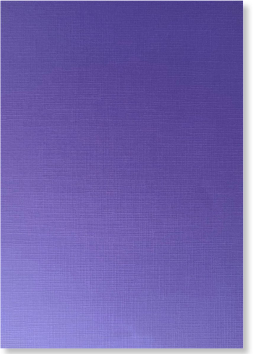 20 Linnen Kaarten papier - A4 - Violet - Cardstock - 29,7x21cm - 240 grams - Karton
