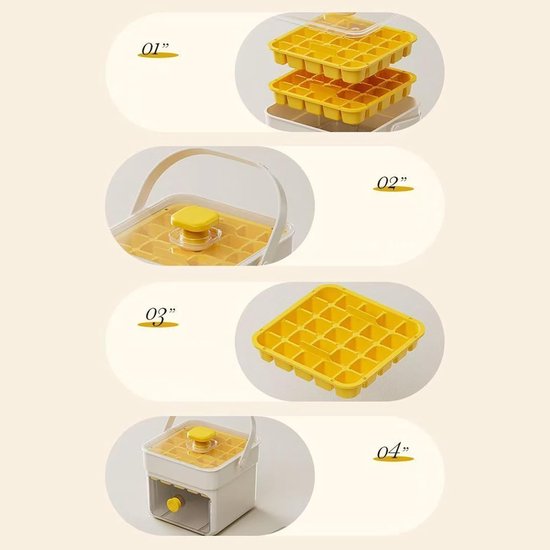 IJsblokjesmachine - IJsblokjeshouder - Cocktails Maken - Hygiënische Afsluiting - 15 x 14 x 12 cm - Transparant — afbeelding 5