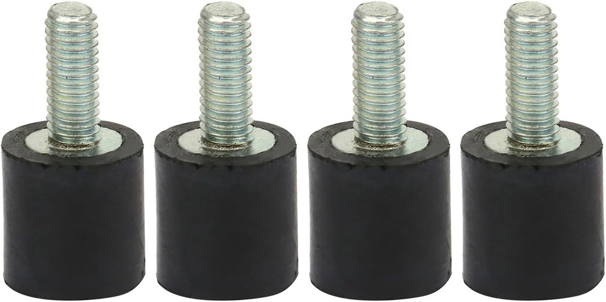 Rubber Vibration Dampers voor Auto en Boot, Set van 4 Stuks voor M3 M5 M6, Geluidsisolatie en Schokabsorptie