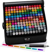 WLA Marker168 - Alcohol Markers - 168 kleuren - Twinmarkers - Markeerstiften - Voor Kinderen en Volwassenen - Stiften