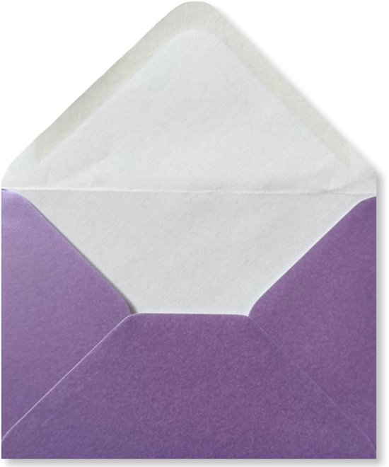 Cards & Crafts 100 Luxe Metallic C6 enveloppen - Lila - 16,2x11,4 cm - 110 grams - 162x114mm