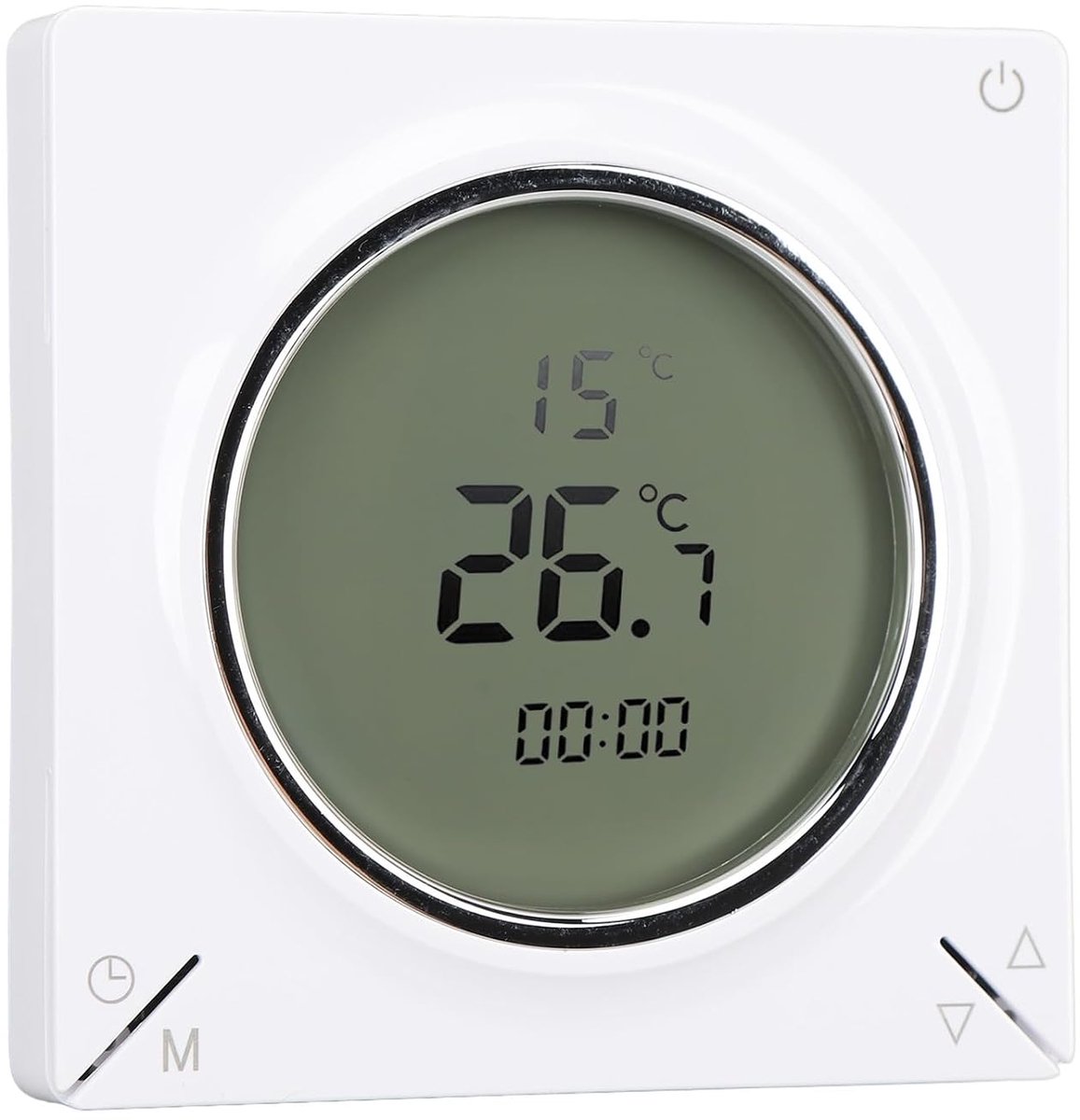 Digitale Thermostaat - Kamertemperatuurregelaar - Verwarming Instellen - LCD Geheugenfunctie - 5-45C Bereik - Wit