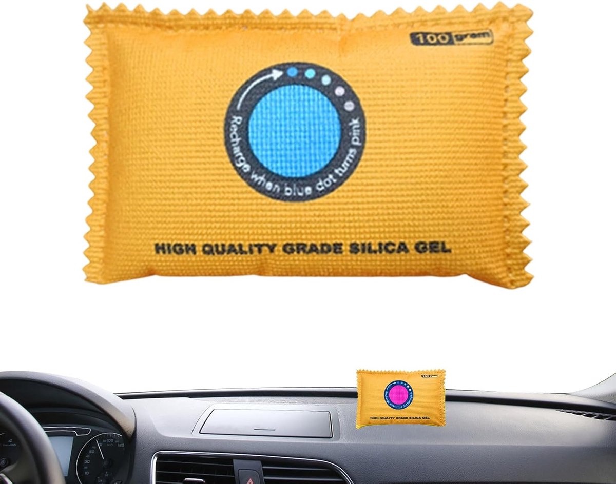 Droogmiddel Pakketten - Vochtvreters - Spullen Beschermen - Kleurindicator - 13 x 9 cm - Blauw