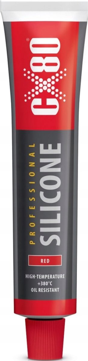 CX80 - Professional Siliconenbuis - Rode Kleur - 80ML - Hittebestendig