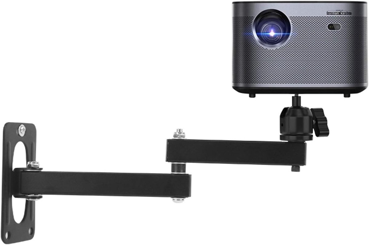 Projector Muurbeugel - Mini Projector Hanger - Presentaties Geven - 360 Graden Rotatie - 1/4 Inch Schroefgat - Rood