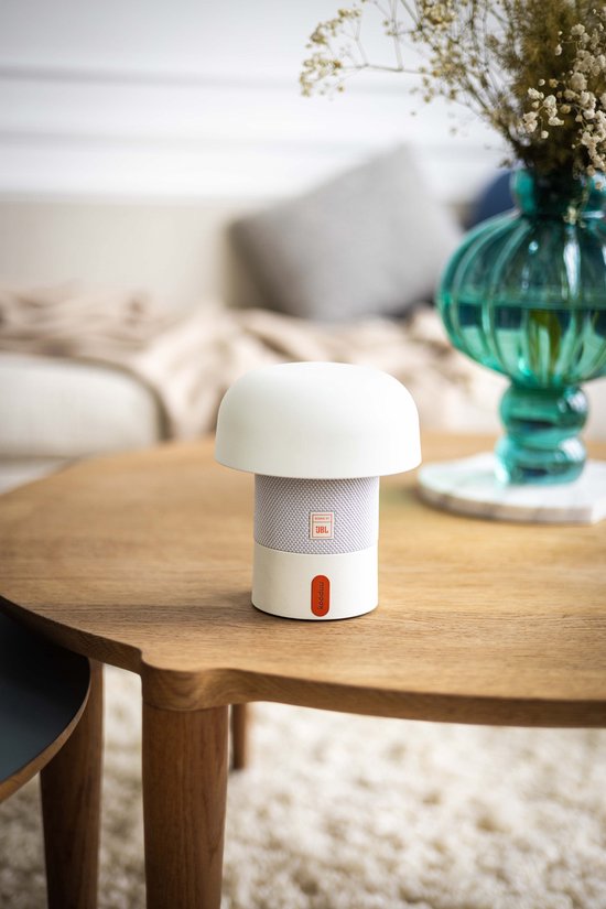Kooduu Sensa PLAY Mini - Bluetooth Speaker met SOUND BY JBL - Dimbare LED-lamp - Oplaadbare batterij - Nachtlamp - Dimbaar - 16cm hoog - kleur Orange van Merkloos — afbeelding 5