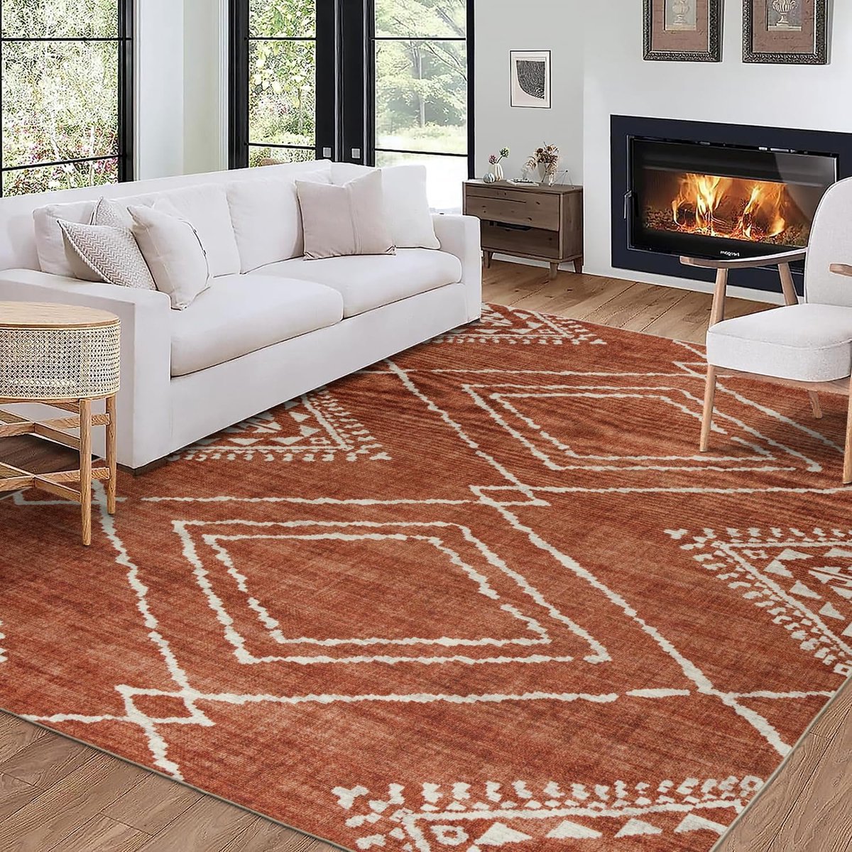 Wasbaar Vloerkleed - Vloerbedekking - Woonkamer Decoratie - Vlekbestendig Geen Pluis - 152