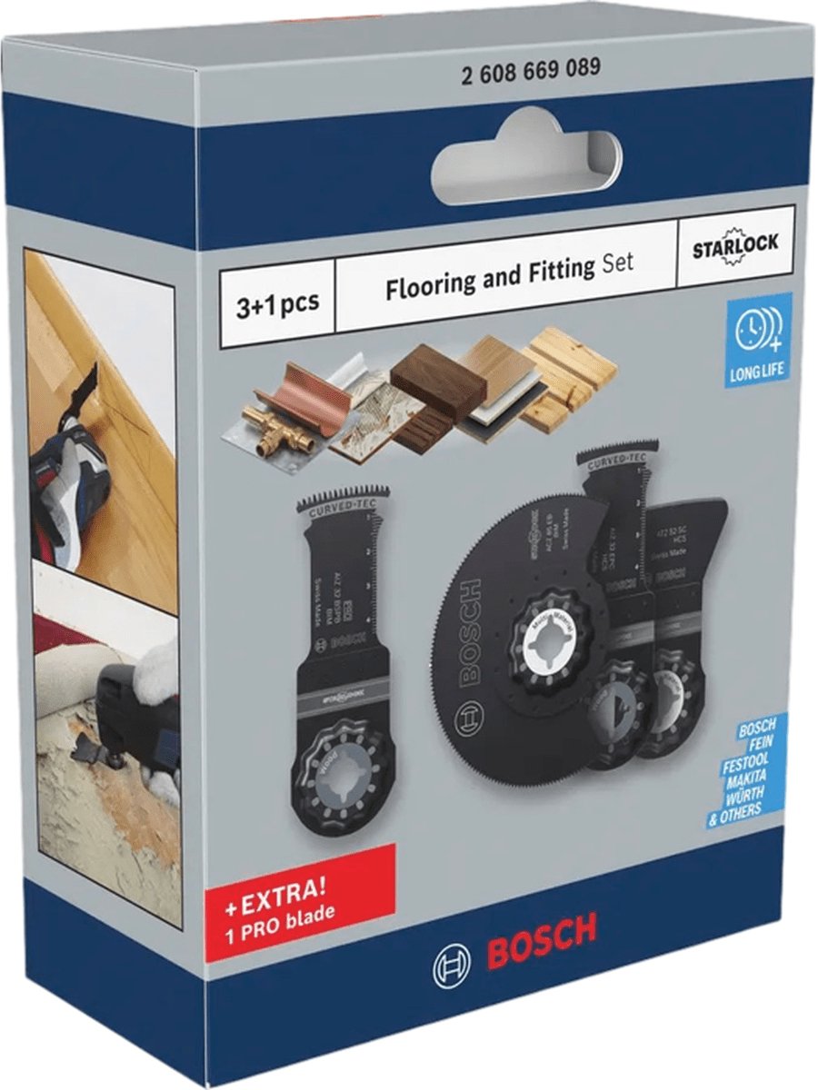 Bosch Professional – 2608669089 – Oscillerende bladen – 4-delig