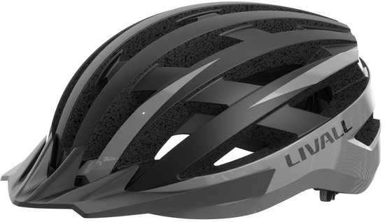 MT1 Neo II Grey & Black L size Bluetooth-fietshelm met luidsprekers & ingebouwde microfoon, valdetectie, mountainbikehelm met richtingaanwijzers & remlicht, MTB- & racefietshelm voor volwassenen (heren & dames) — afbeelding 4