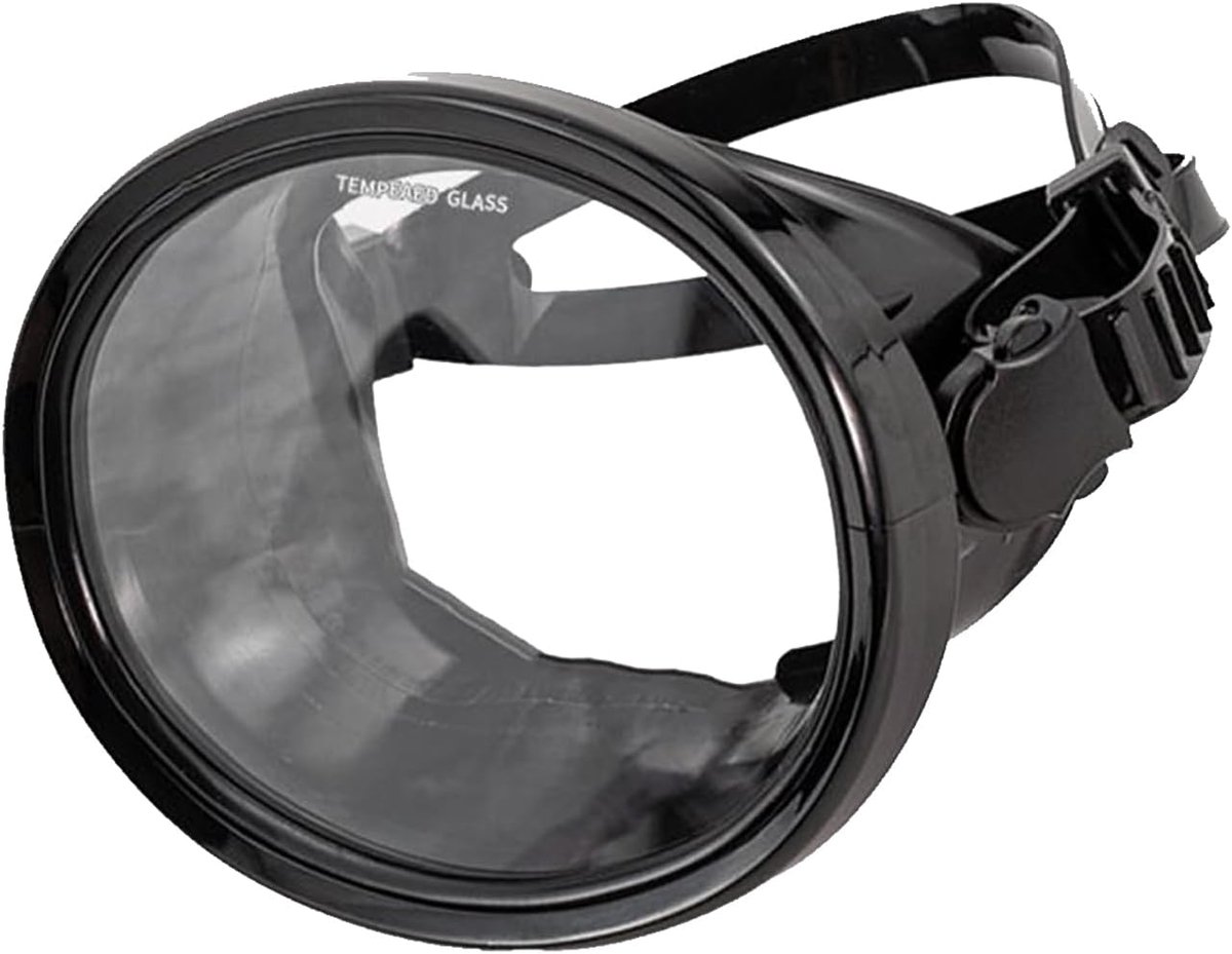 Snorkelbril Volwassenen - Duikbril Onderwater - Watersport Verkenning - 180° Groothoek Zicht - 18 x 15 x 10 cm - Zwart