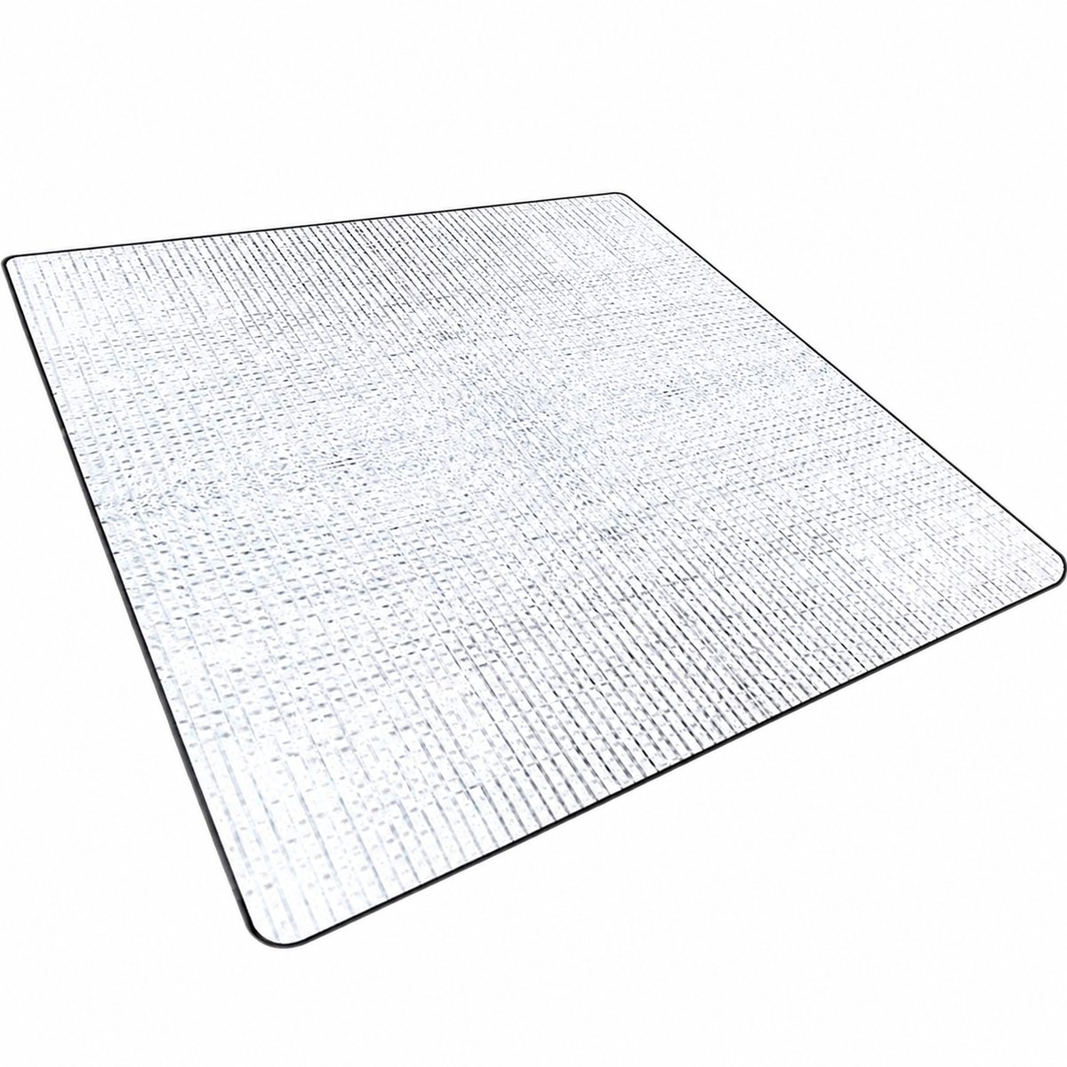 Tenttapijt -Isolatiemat - Aluminium isolatiemat - schuimmat - kampeerslaapmat - slaapmat van 200 x 150 cm - gespecialiseerde kampeermat - thermomat - dubbelzijdige deken van schuim en aluminiumfolie - opvouwbare tentmat, grondmat