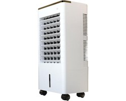 Verdampingsluchtkoeler - Draagbare airco - Ruimte koelen - Raamloze koeling - 60cm hoog - Wit
