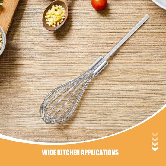 Heavy Duty Rvs Handmixer Opzetstuk Langgerekte Klopper Voor Boormixer Keuken Accessoires Efficiënt Mixen Van Deeg Ei Voor Bakken Eenvoudig Te Reinigen Vervangen van Merkloos — afbeelding 2