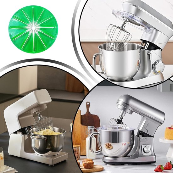 Keukenmachine Spatbeschermer - Mixer Accessoire - Schoon Bakken - Slimme Morspreventie - 14 cm Breed - Groente — afbeelding 2