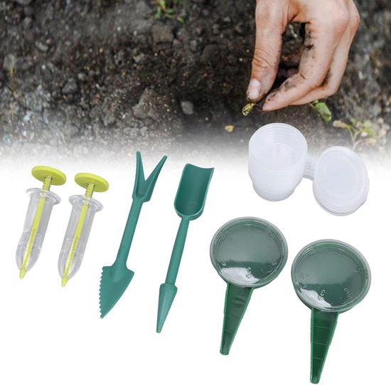 Zaad Dispenser Set - Planten Gereedschap - Tuin Zaden Verspreiden - Handig Ontwerp - 16 Stuks - Gekleurd — afbeelding 2