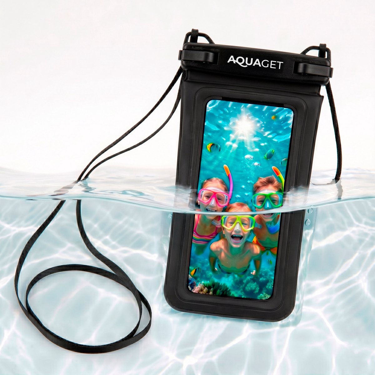 Aquaget® Waterdichte Telefoonhoes | Drybag | 18 X 11 cm | Transparant
