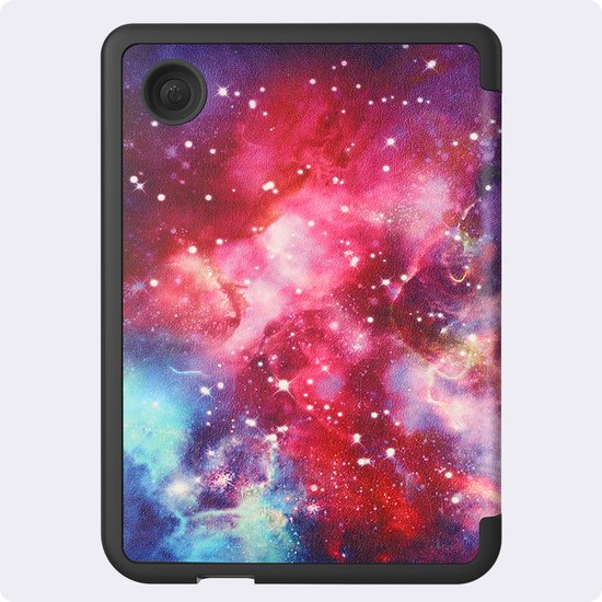 Hoes Geschikt voor Kobo Clara 2E - Luxe E-reader Trifold Case - Bescherm Hoesje Book Cover - Galaxy — afbeelding 5