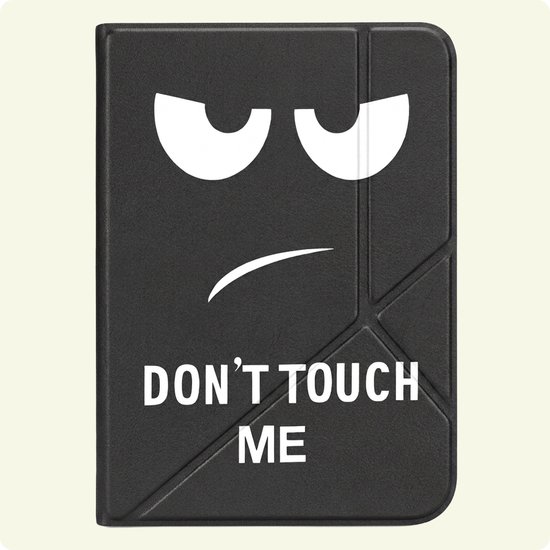 Hoes Geschikt voor Kobo Clara 2E - E-reader Bescherm Hoesje Case Sleep Cover Trifold - Hoes Geschikt voor Kobo Clara 2E Hoesje - Don't Touch Me — afbeelding 5
