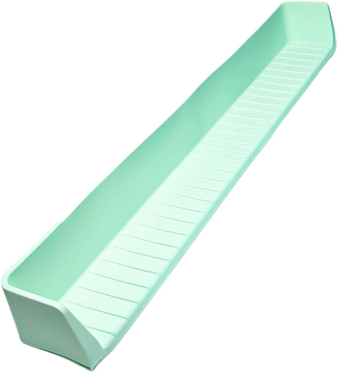 Badkuip Spatscherm - Badplank Zuignappen - Water Opvangen - Golvende Afvoergoot - 265 cm - Groen