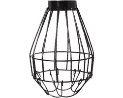 Warmtelamp Beschermer - Reptielenlamp Kooi - Veilig Terrarium - Anti-Brand Gaas - 10x14 cm - Zwart