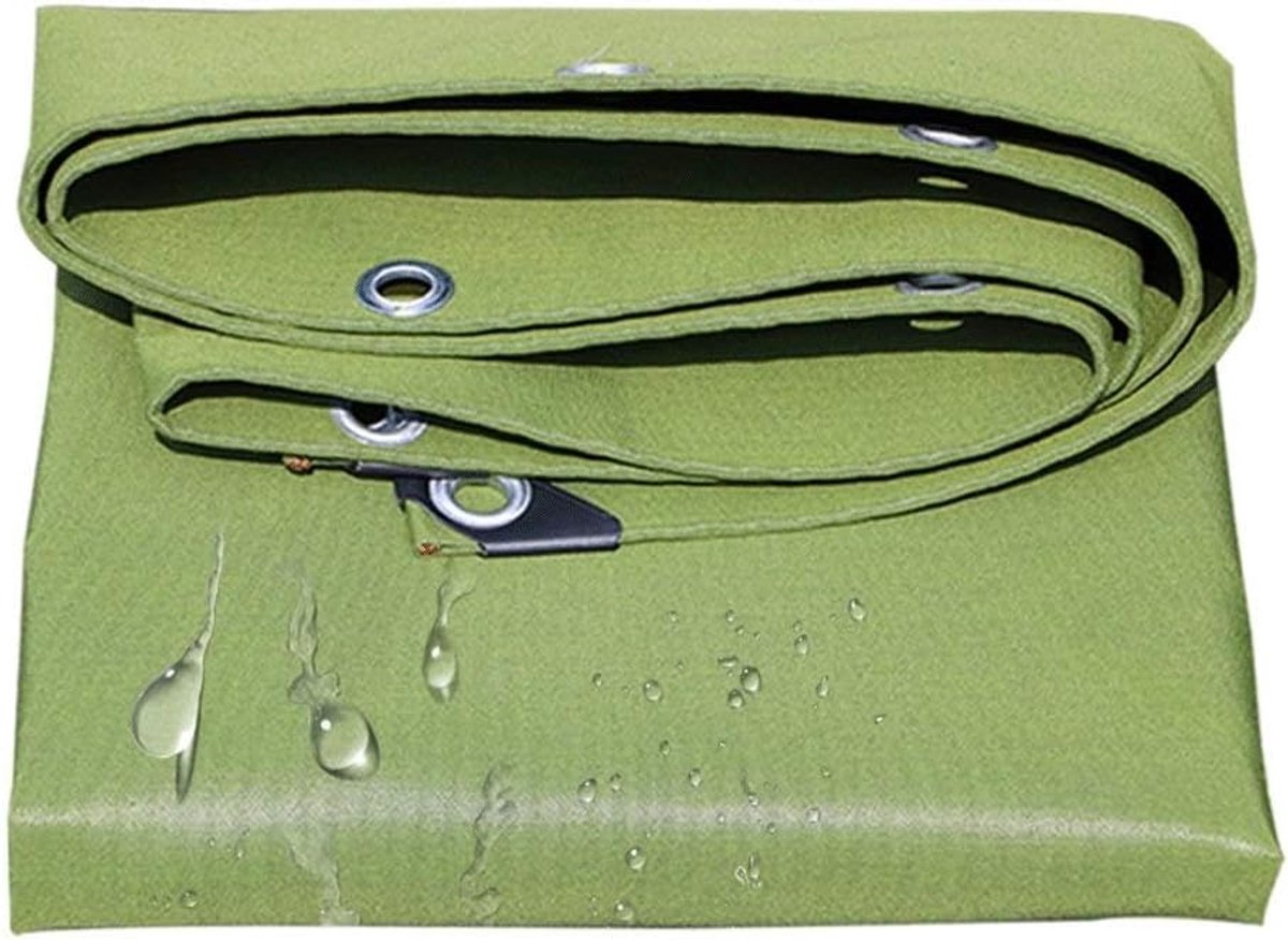 Zeildoek - Waterdicht Kleed - Buiten Beschermen - Versterkte Randen - 2x1.5 Meter - Groen