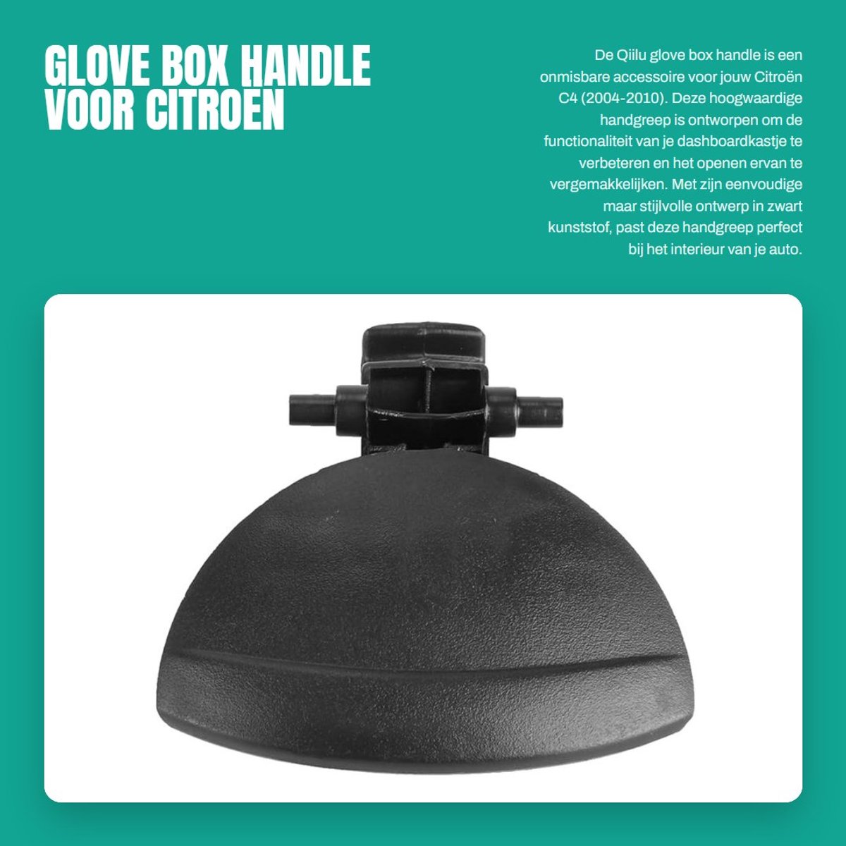 Dailygoods- Handschoenenvak - Handschoenenvak Beugel - Auto Accessoires - Geschikt voor Citroën C4 2004-2010 - Compartment Deksel - Hoogwaardige Kwaliteit - Handschoenenvakdeksel