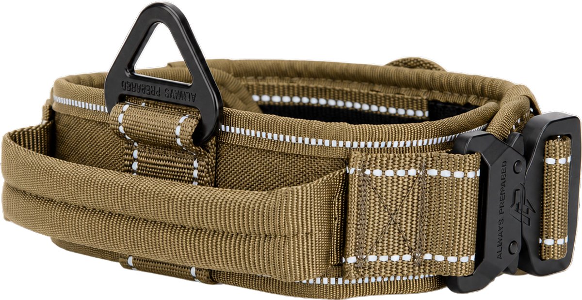 Always Prepared® Pro Halsband - Hals 40-75 CM - Hondenhalsband - geschikt voor iedere hondenriem - voor middel en grote honden - One Size – Reflecterend