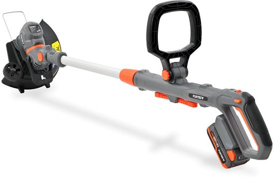 FUXTEC FX-E1RT20PRO accu grastrimmer 20V zonder accu en oplader - Kantensnijder met draad en mes, 28 cm snijbreedte en telescoopsteel van FUXTEC — afbeelding 4