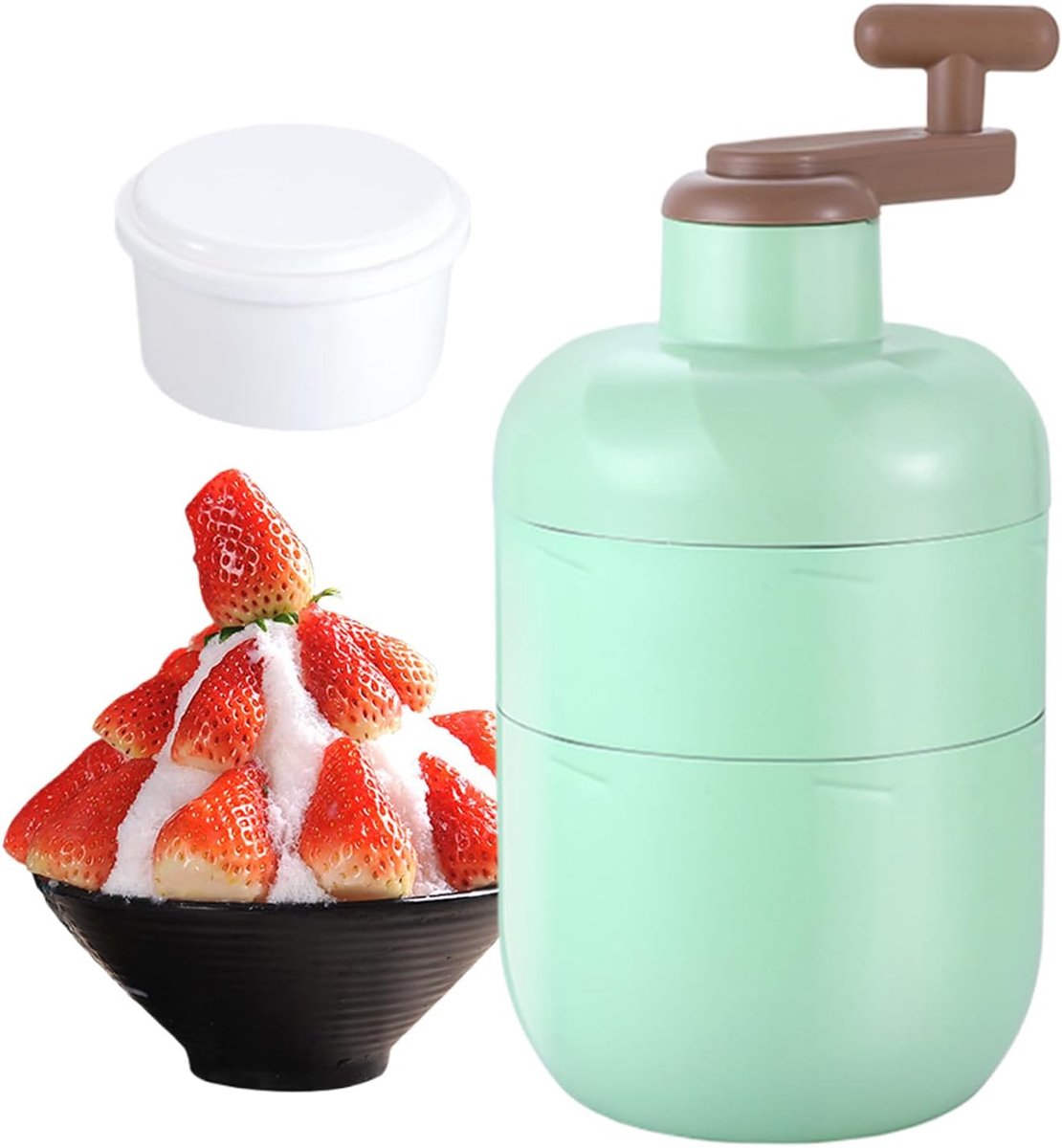 IJs Schaver - Sneeuw Maker - Cocktails Maken - Handmatige Handcrank - 255x125 cm - Cyaanblauw