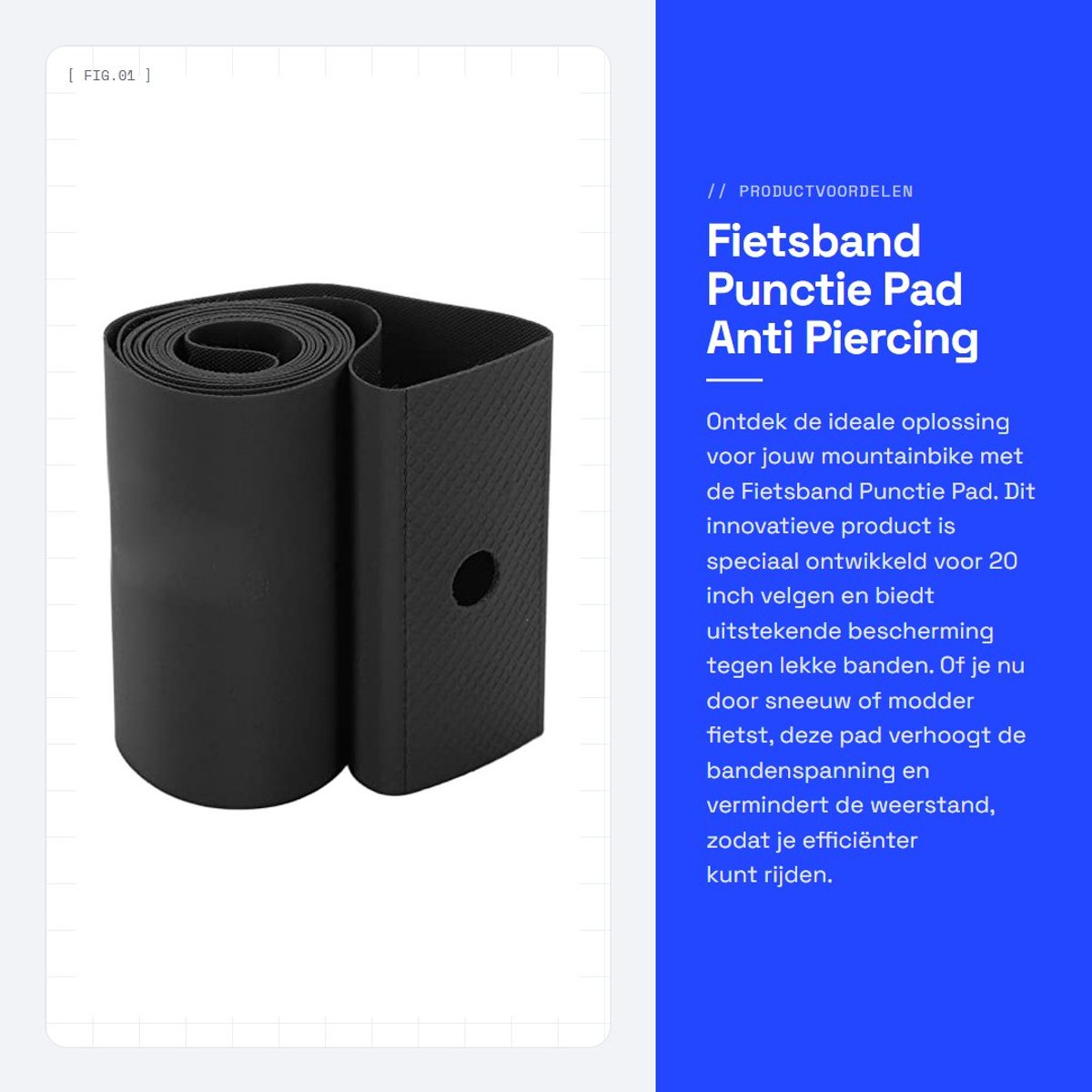 Dailygoods- Fietsband Punctiekussen - Anti Piercing - Binnenband